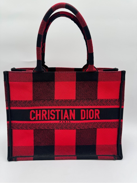 Handbags - Christian Dior plaid tote